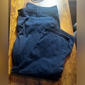 Lane Bryant. Blue Pants. 24. Cotton Blend. EUC. Relaxed Ankle. Business Pants